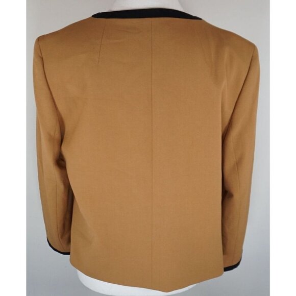 Nine West Women's Ponte Neck Jacket w/ Trimming Detail - Size 8 - Picture 5 of 16